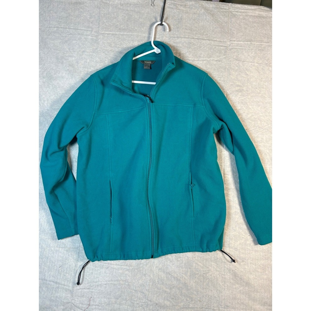 Natural Reflections Teal Fleece Zip Up Jacketā Women's XXL